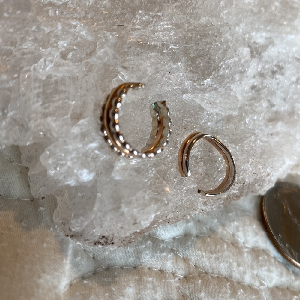 TWO silver and gold filled ear cuffs 🌟🌟 - Picture 6 of 8